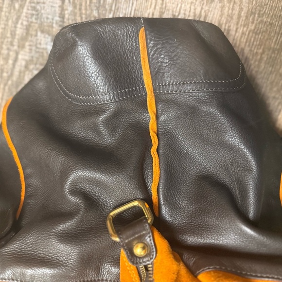 Alberta Di Canio Brown and Orange large bag in very very good condition - Picture 11 of 15